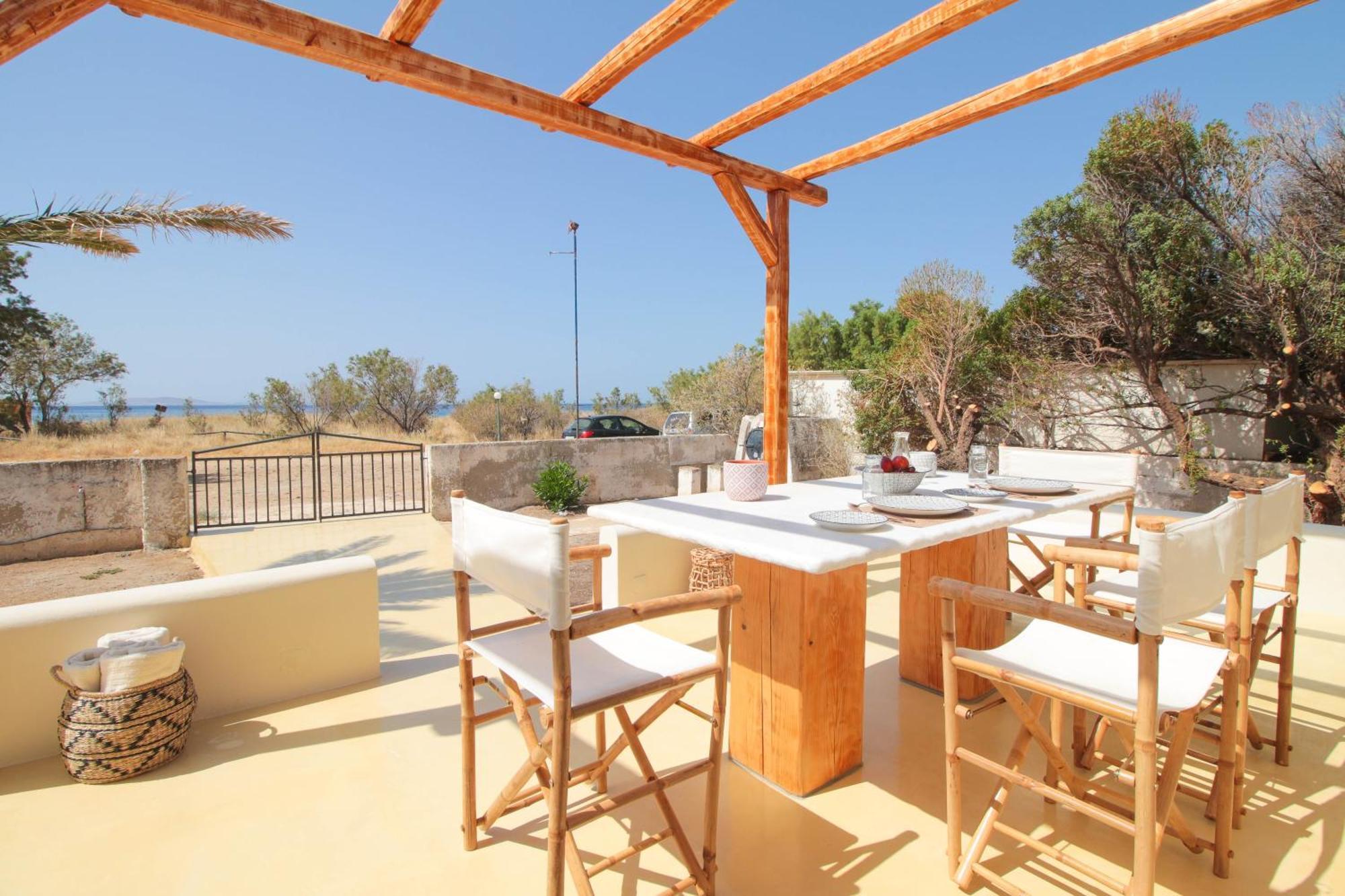 4Twaves Beach House - Beachfront In Agios Ioannis Agios Ioannis  Eksteriør billede